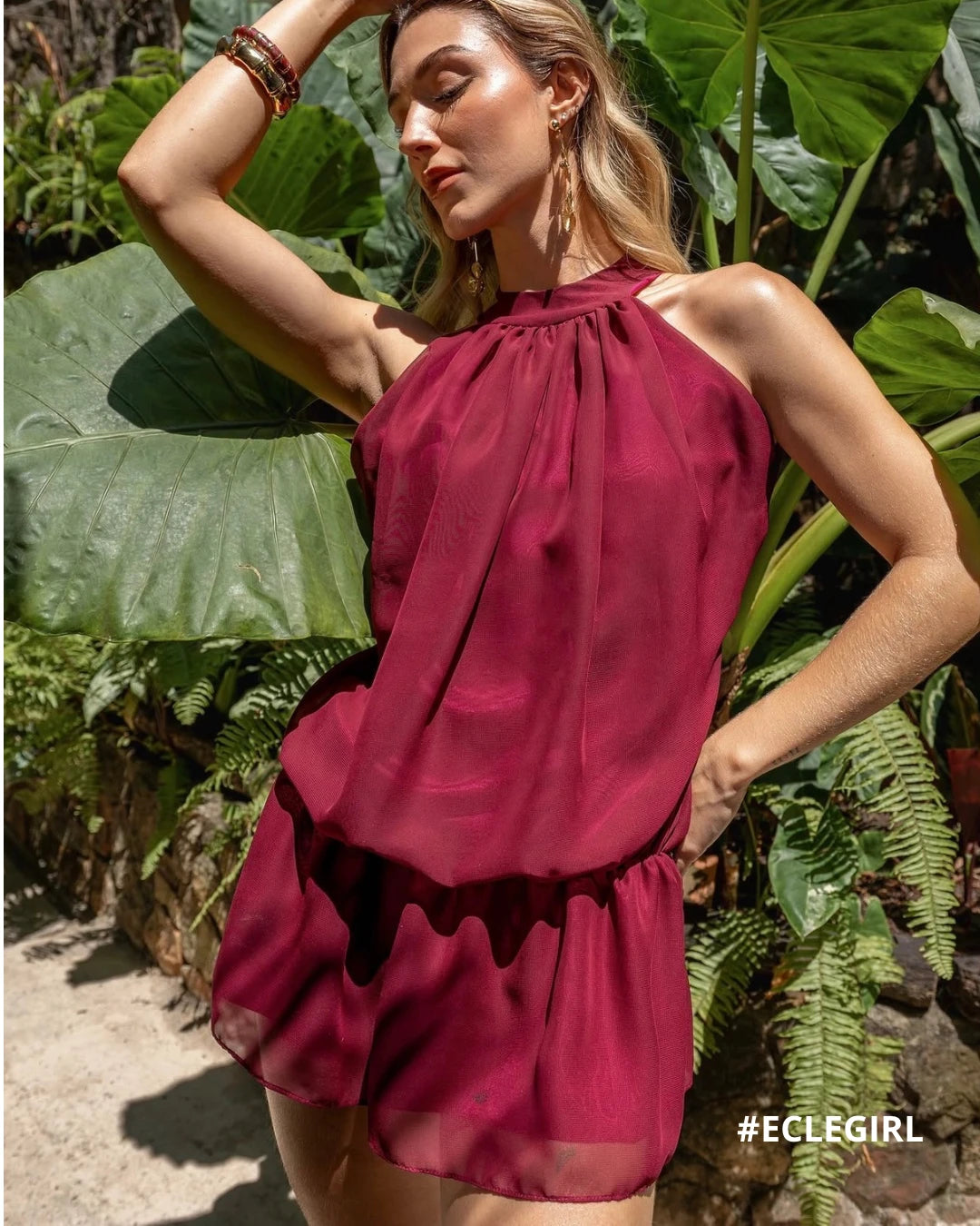 Vestido Roséa Borgoña